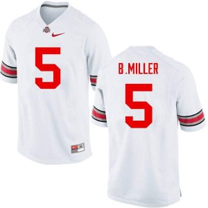 Men's Ohio State Buckeyes #5 Braxton Miller White Nike NCAA College Football Jersey Colors RYB4144UJ